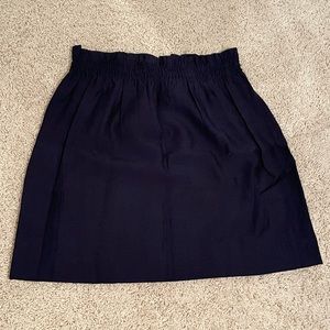 J. Crew navy blue skirt size 4 with cinched waist